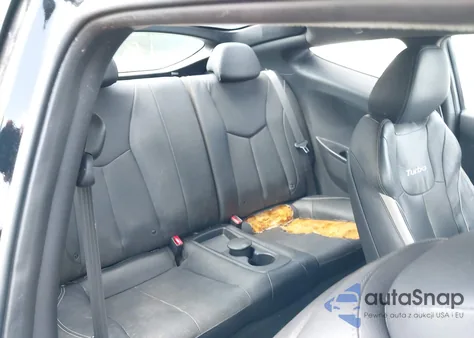 2013 Hyundai Veloster Turbo W/Black z USA, uszkodzony, nr VIN KMHTC6AE2DU111256